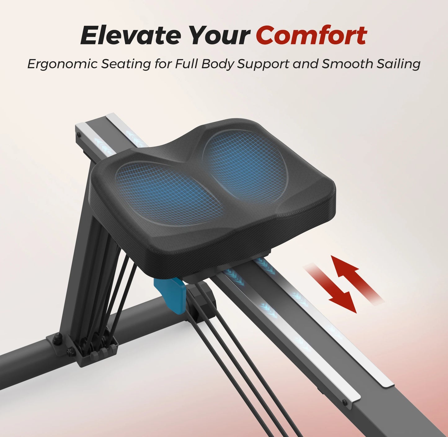 Rowing Machine Smooth Rowing Experience Space-Saving