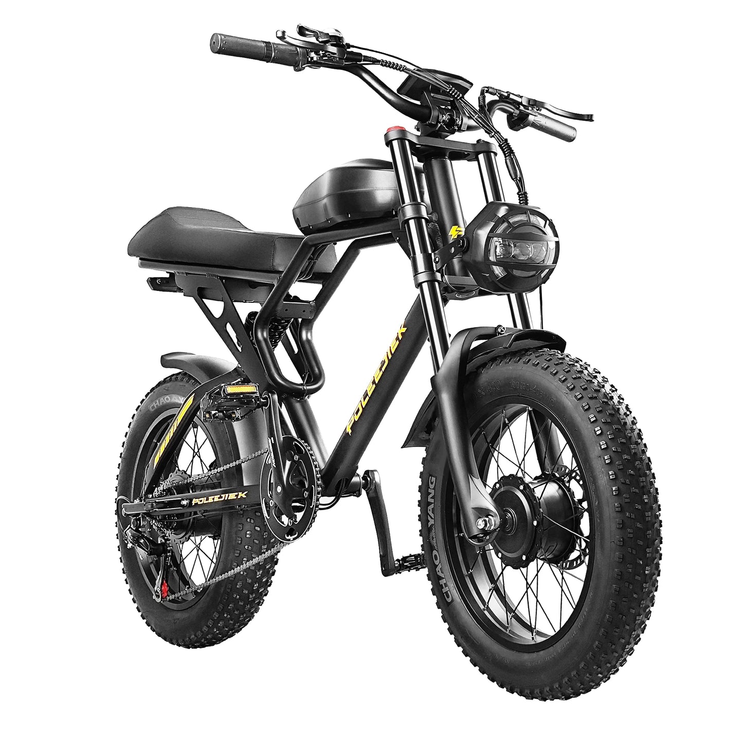 BLACK ELECTRIC BIKE 1500W*2 range of 150km, speed of 60km/h