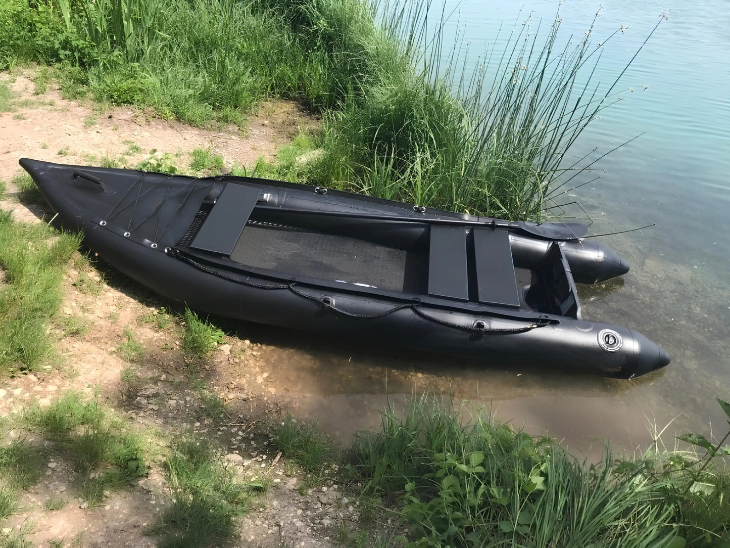Ikuby 2 Person Inflatable Fishing Kayak PVC Boat - 130 x 43 x 11.8 Inches