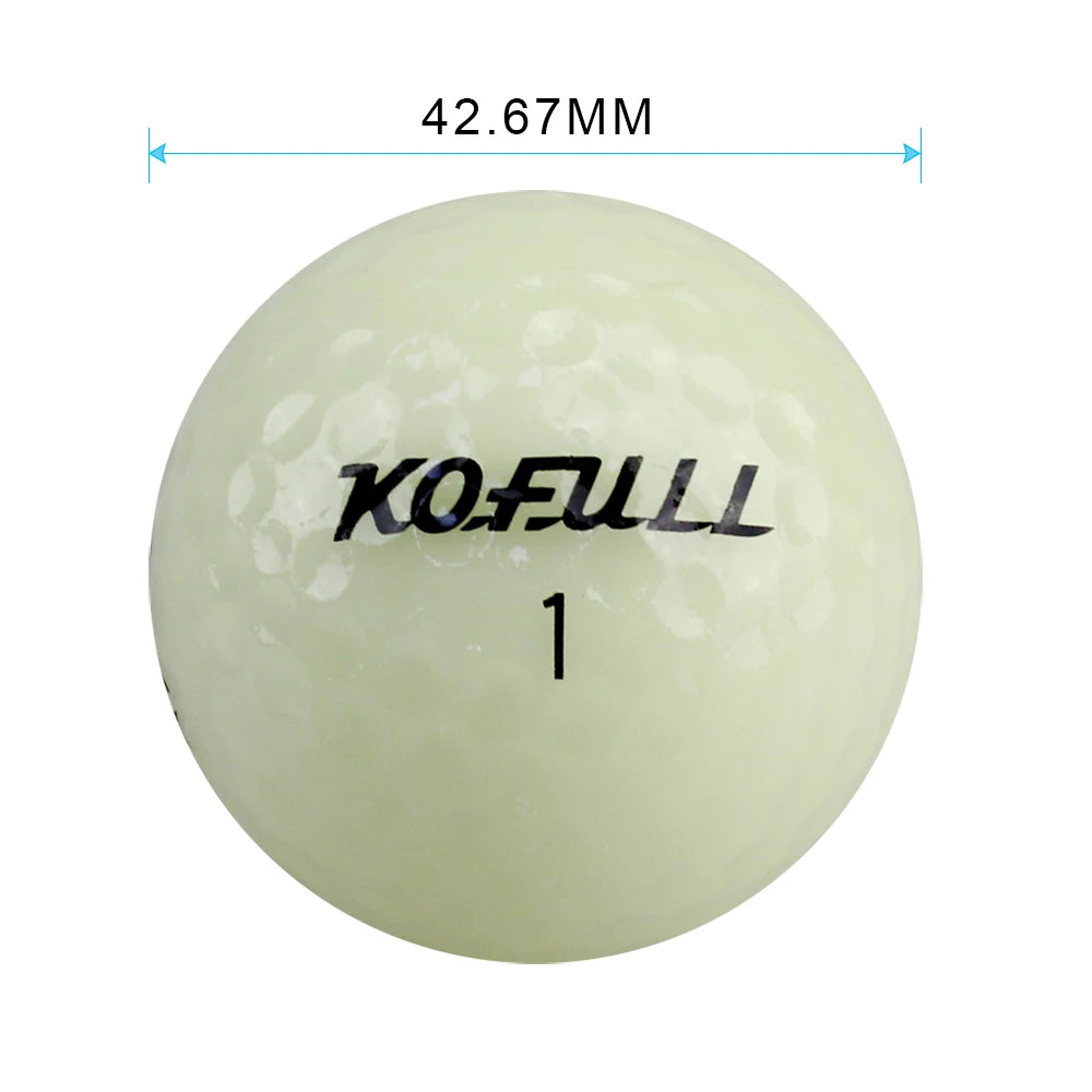 1 Set Fluorescent Luminous Night Light LED Golf Balls Glow In The Dark