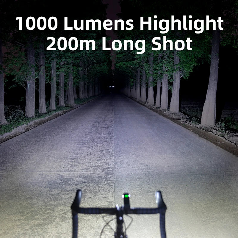 Bicycle Light 1000LM 4500mAh front light