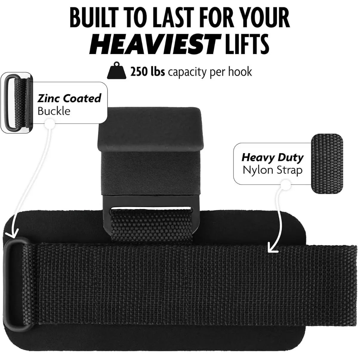 Adjustable, Non-Slip Grip, Ideal For Weightlifting, Pull-U