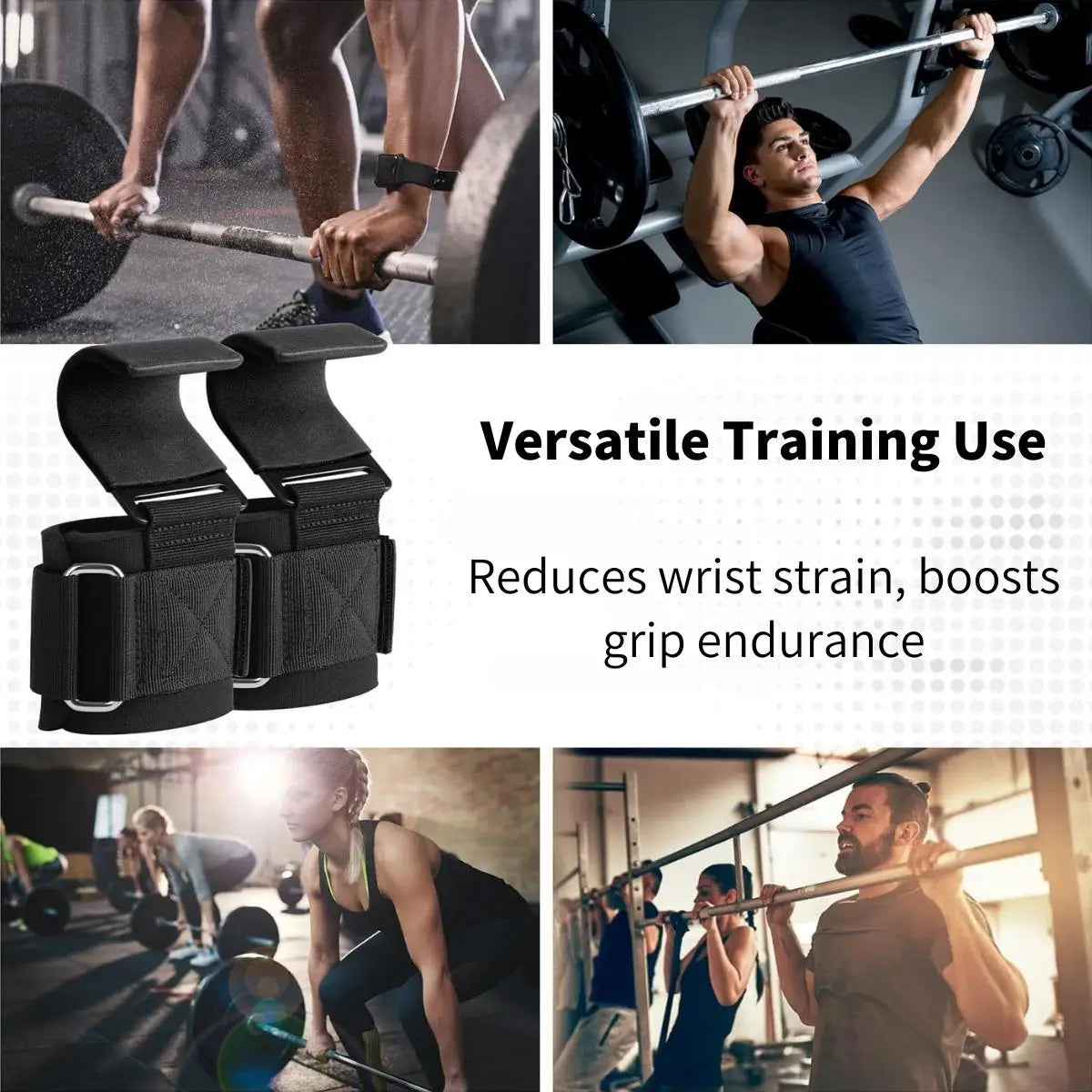 Adjustable, Non-Slip Grip, Ideal For Weightlifting, Pull-U