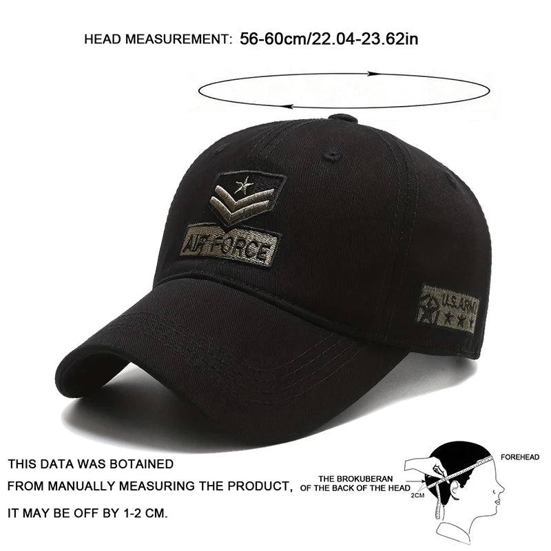 1Unisex AIR FORCE Letter Baseball Cap