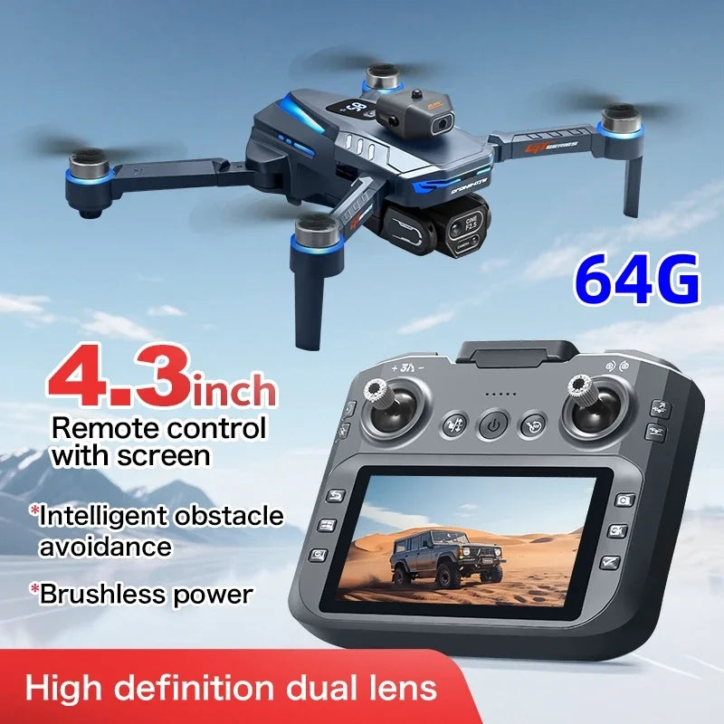 Dual 8K camera drone obstacle avoidance quadcopter