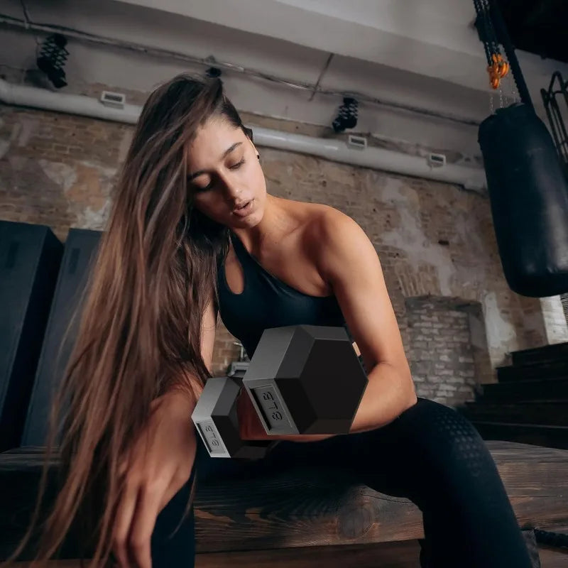 Balance From 100LB or 150LB Rubber Coated Dumbbell Weight Set