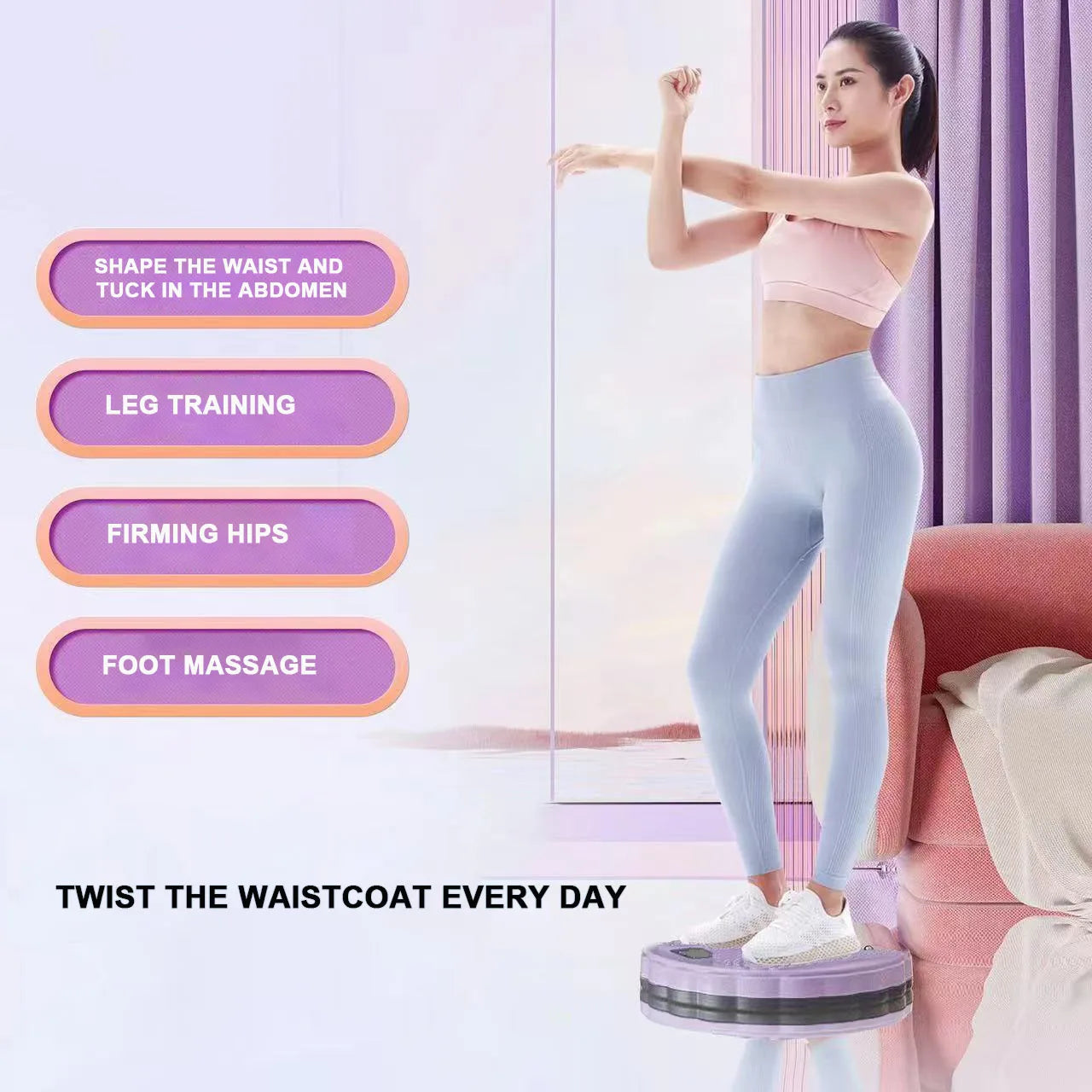Waist Twisting Disc for Abdomen Exercise Fitness Equipment