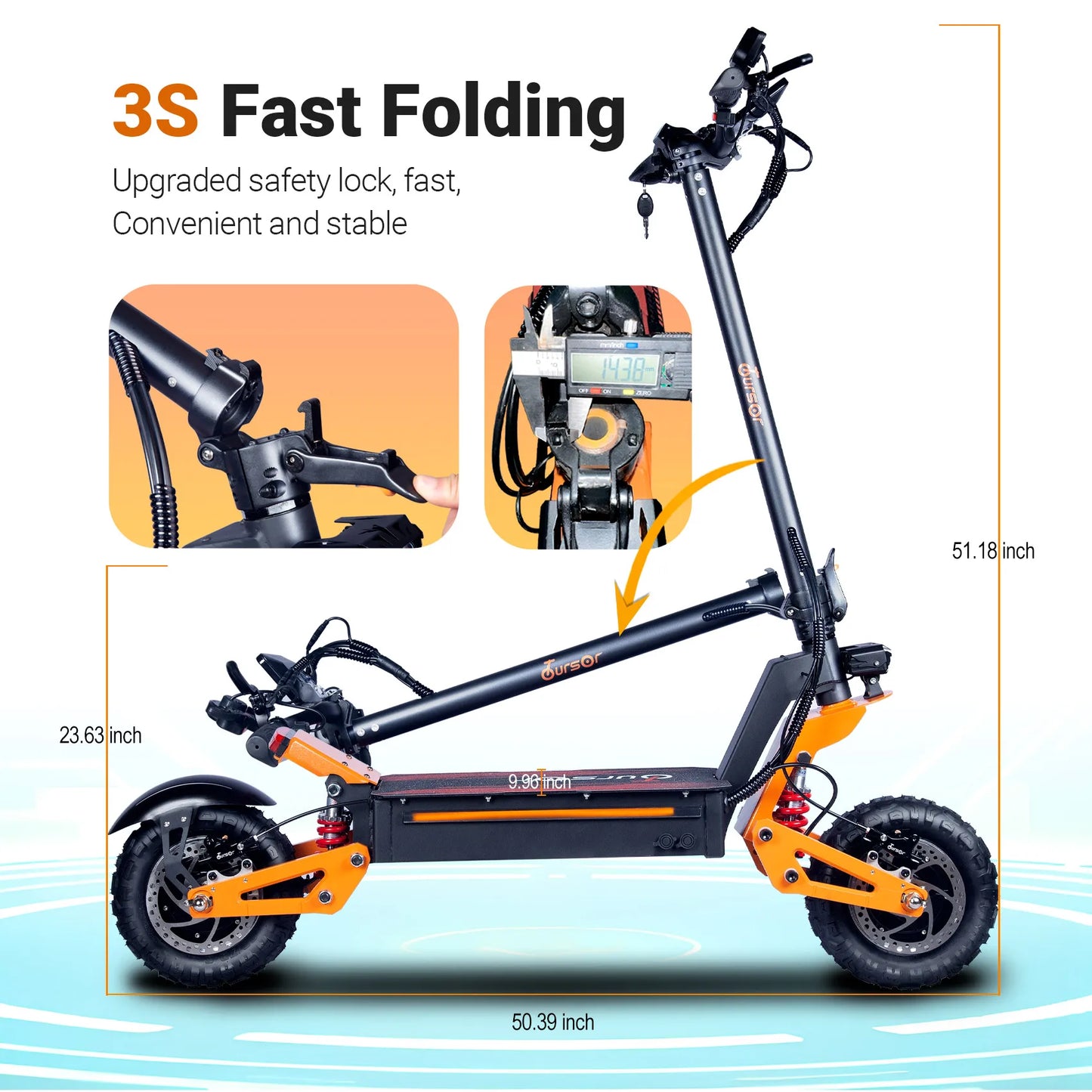 Upgraded NFC Unlocking LCD X5 6000W Dual Motor Eelectric Scooter