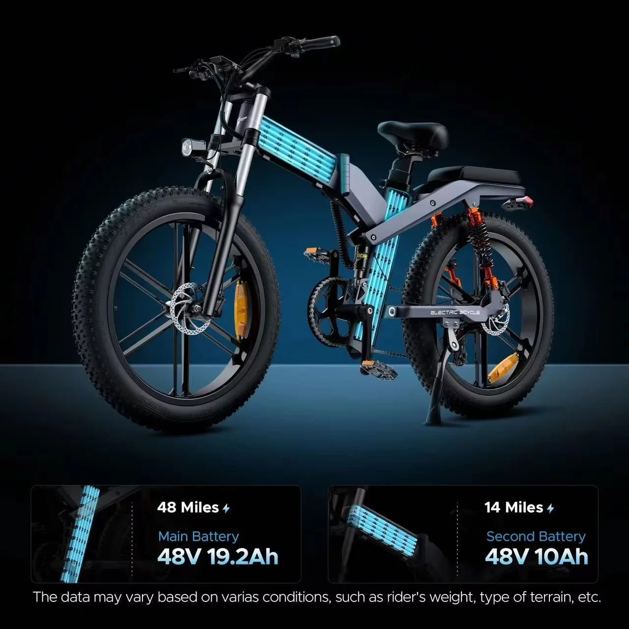 Folding Bike 1000W Motor All-terrain Electric Bicycle