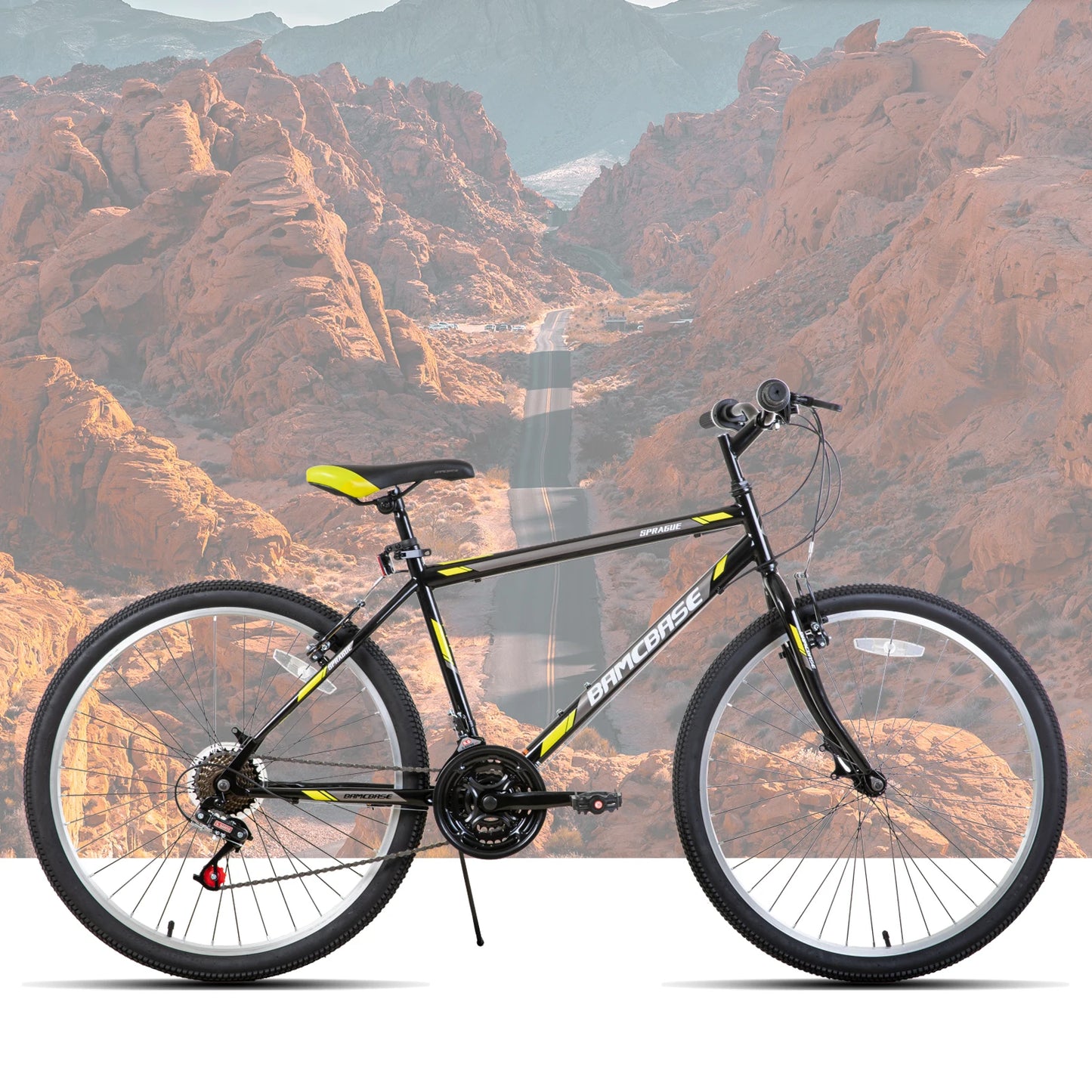 24 26 inch Mountain Bike with 21 Speeds for Adults