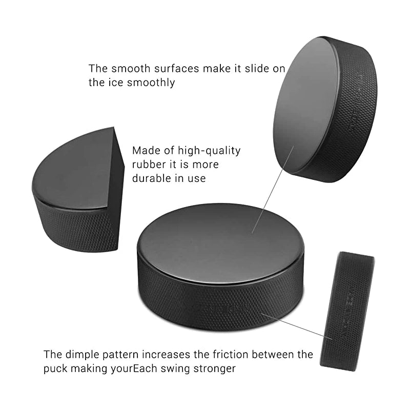 5/10Pcs Black Ice Hockey Pucks for Practicing