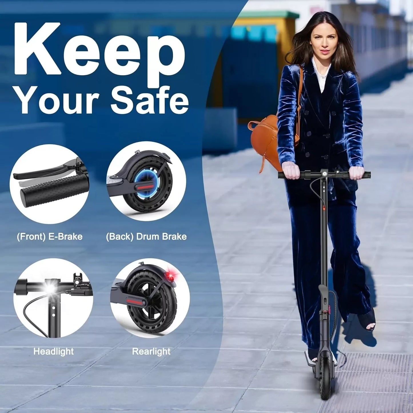 Electric Scooter ,19mph APP Smart Control, great for adults