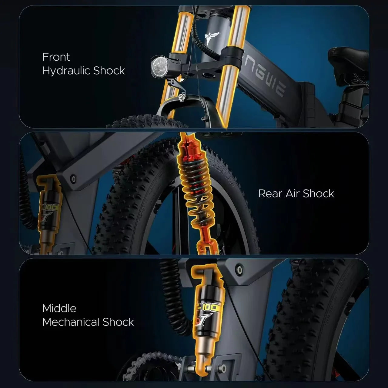 Folding Bike 1000W Motor All-terrain Electric Bicycle