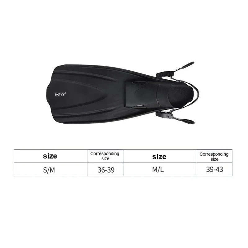 Adjustable Short Diving Flippers For Men