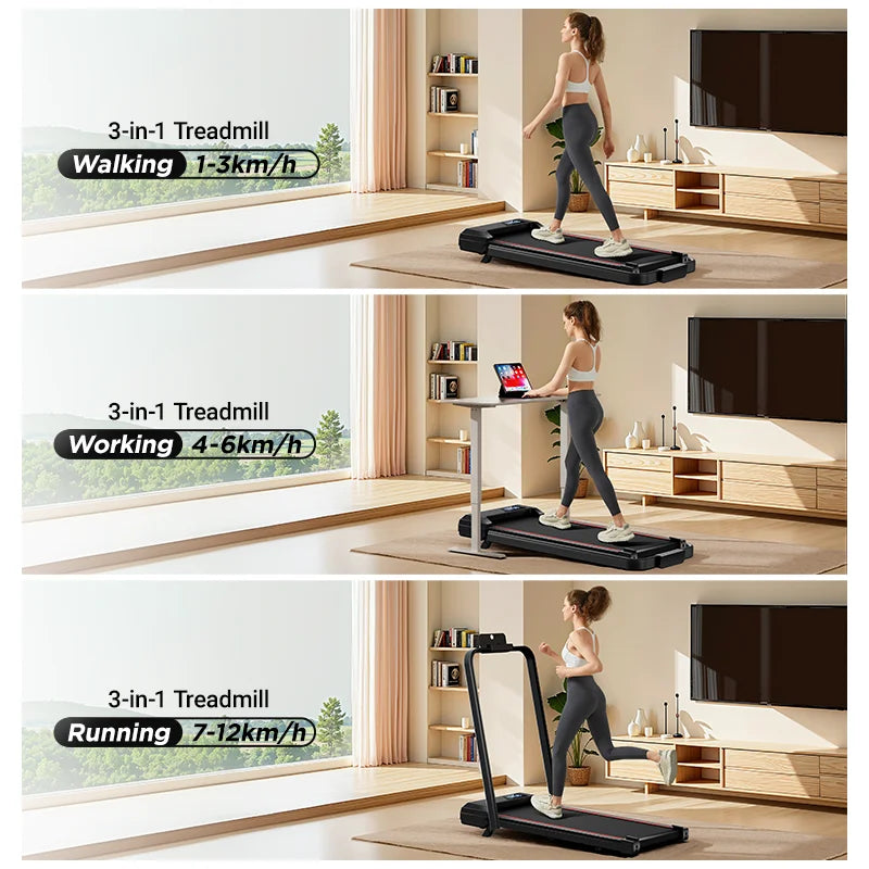 Under-Desk, Diamond Belt, Lightweight, Home/Office Treadmill