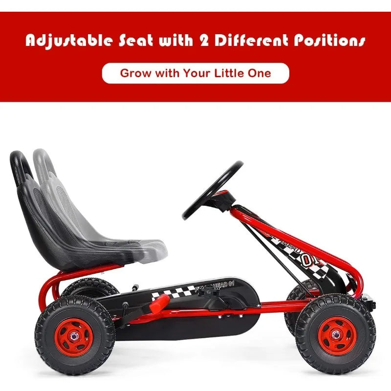 Costzon Go Kart for Kids, & Non-Slip Wheels