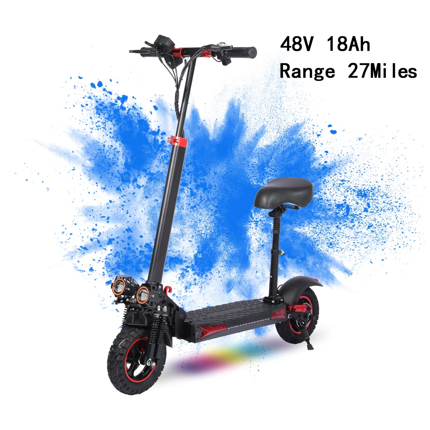 Electric Scooter with Seat, Max speed 30Mph, Range 35Miles