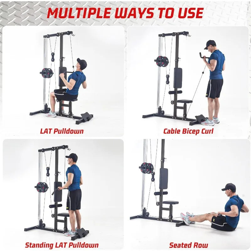 Multi-Functional Cable Machine with High Low Pulley Station