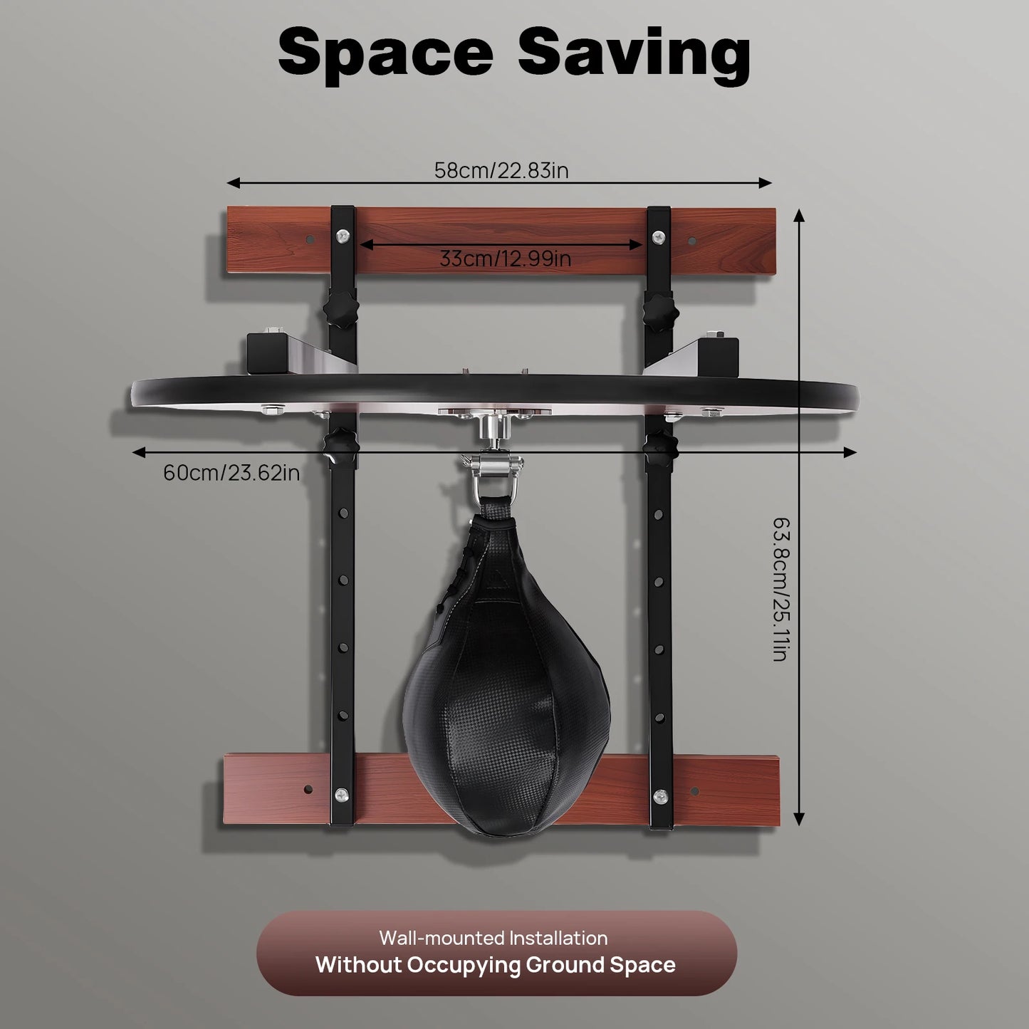 Professional Wall Mounted Punching Ball Speed Bag