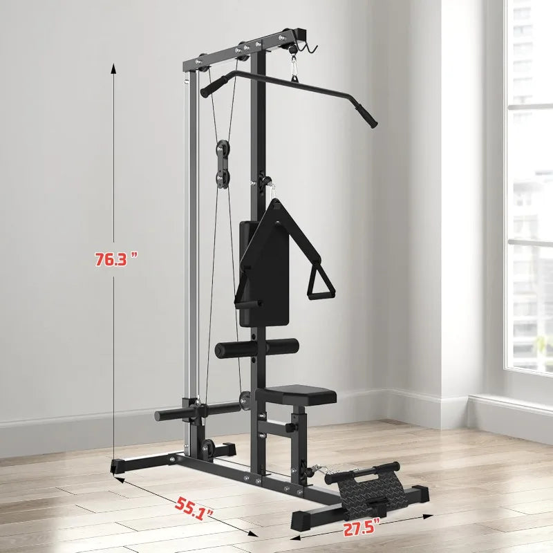 Multi-Functional Cable Machine with High Low Pulley Station
