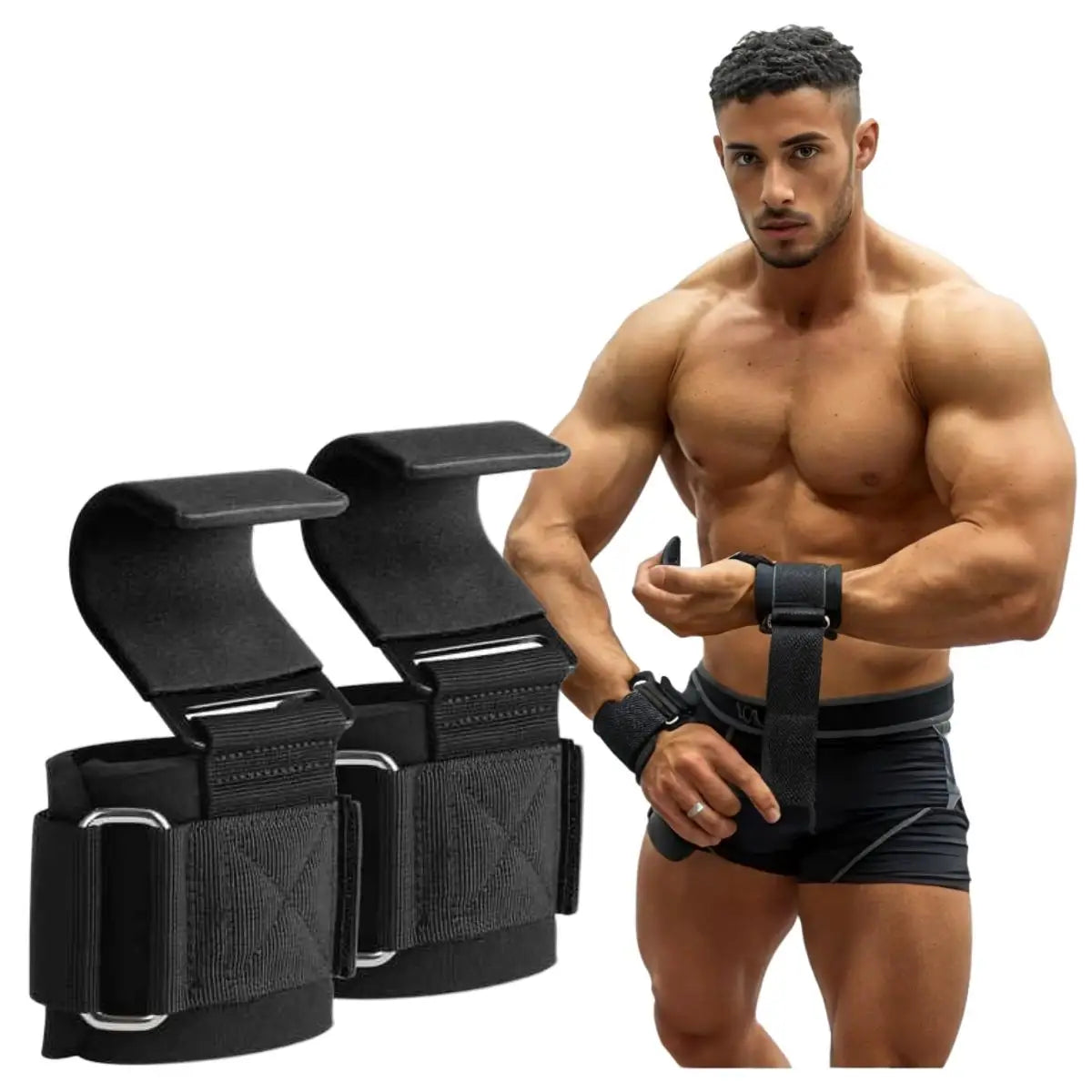 Adjustable, Non-Slip Grip, Ideal For Weightlifting, Pull-U