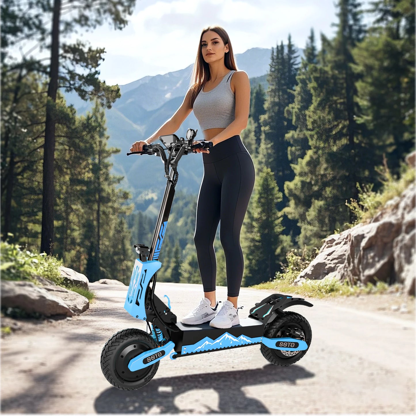 Electric Scooter 46MPH , Vacuum Tires 330LBS
