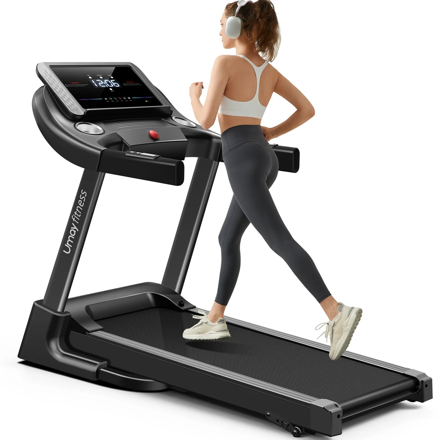 Home Folding Incline Treadmill with Pulse Sensors, 3.0 HP