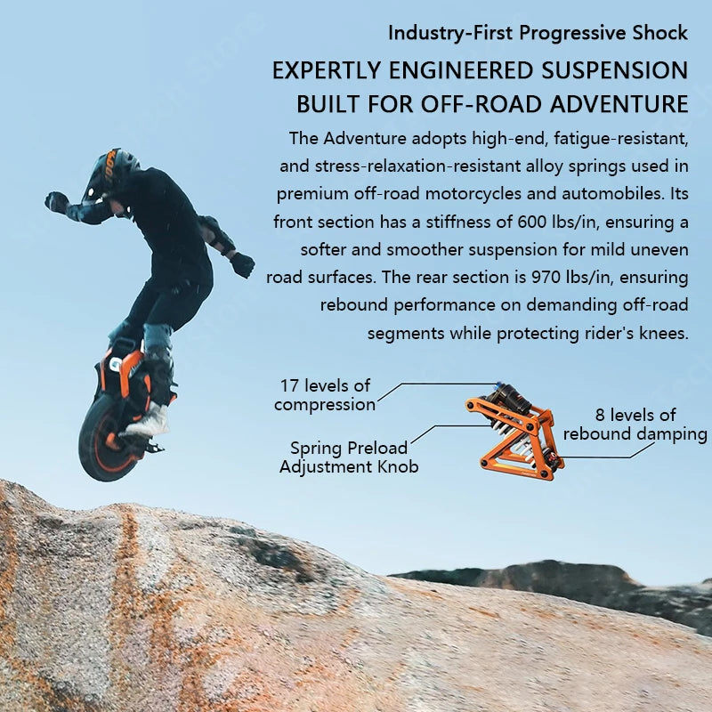 V14 Electric Unicycle 70km/h Speed High Torque