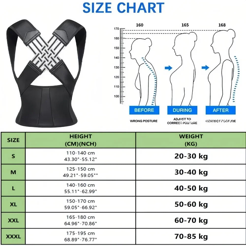 Adjustable Back Support Strap for Men and Women