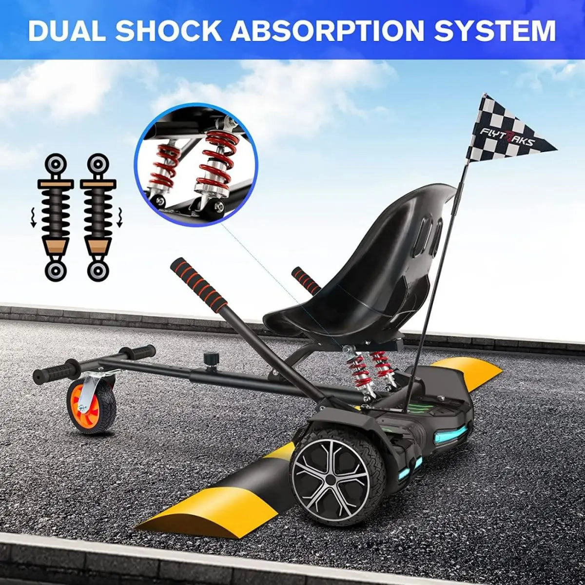 Hoverboard Seat Attachment, Compatible with 6.5'' 8'' 10'' Hoverboard
