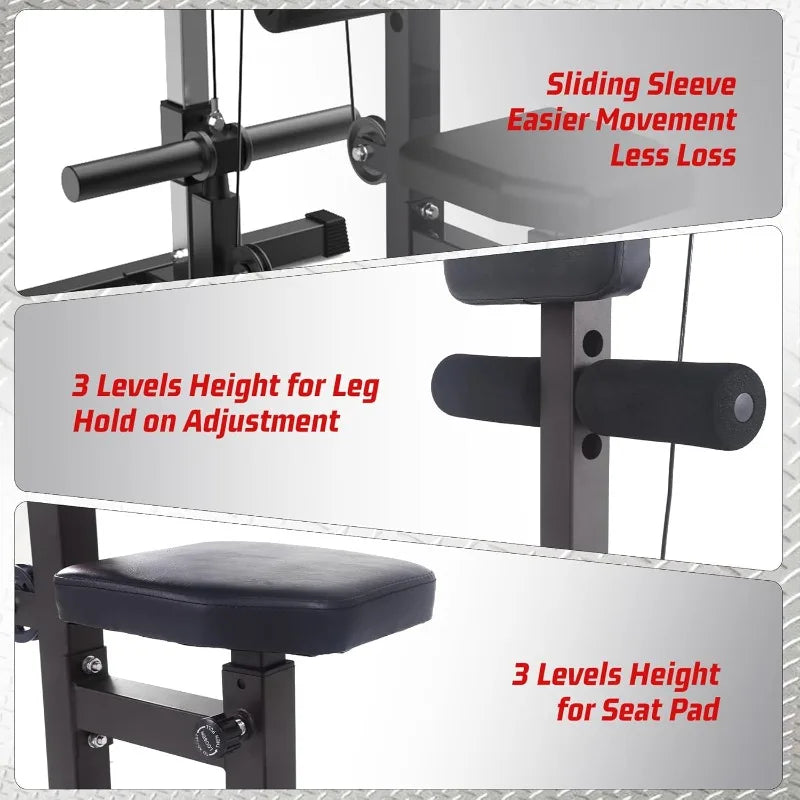 Multi-Functional Cable Machine with High Low Pulley Station