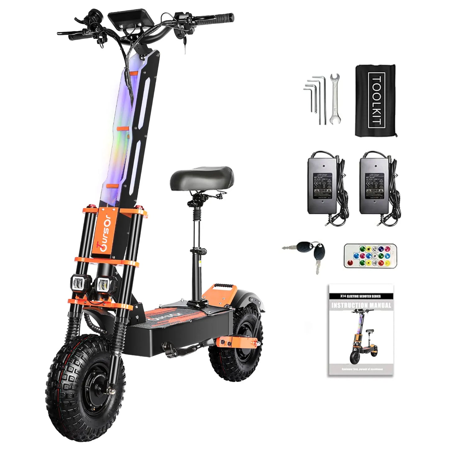 Adult Off-road Electric Scooter Speed 100KM/H Mileage 120KM