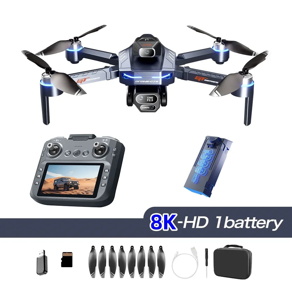Dual 8K camera drone obstacle avoidance quadcopter
