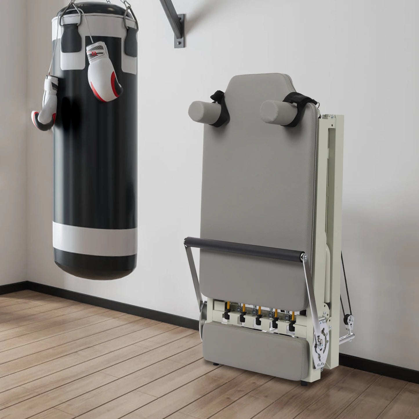 Foldable Pilates Reformer Machine, Multifunctional