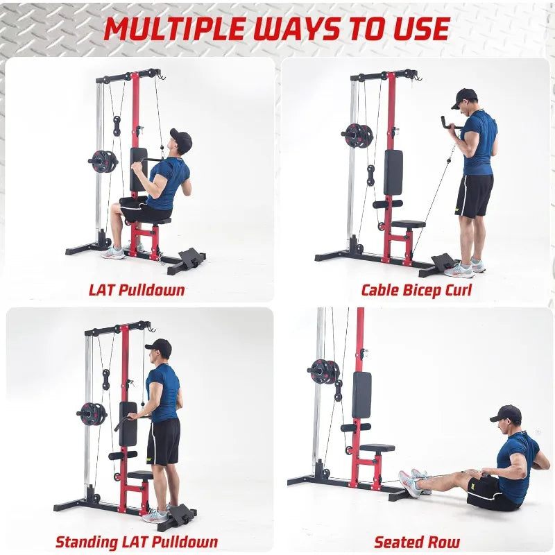Multi-Functional Cable Machine with High and Low Pulley Station,
