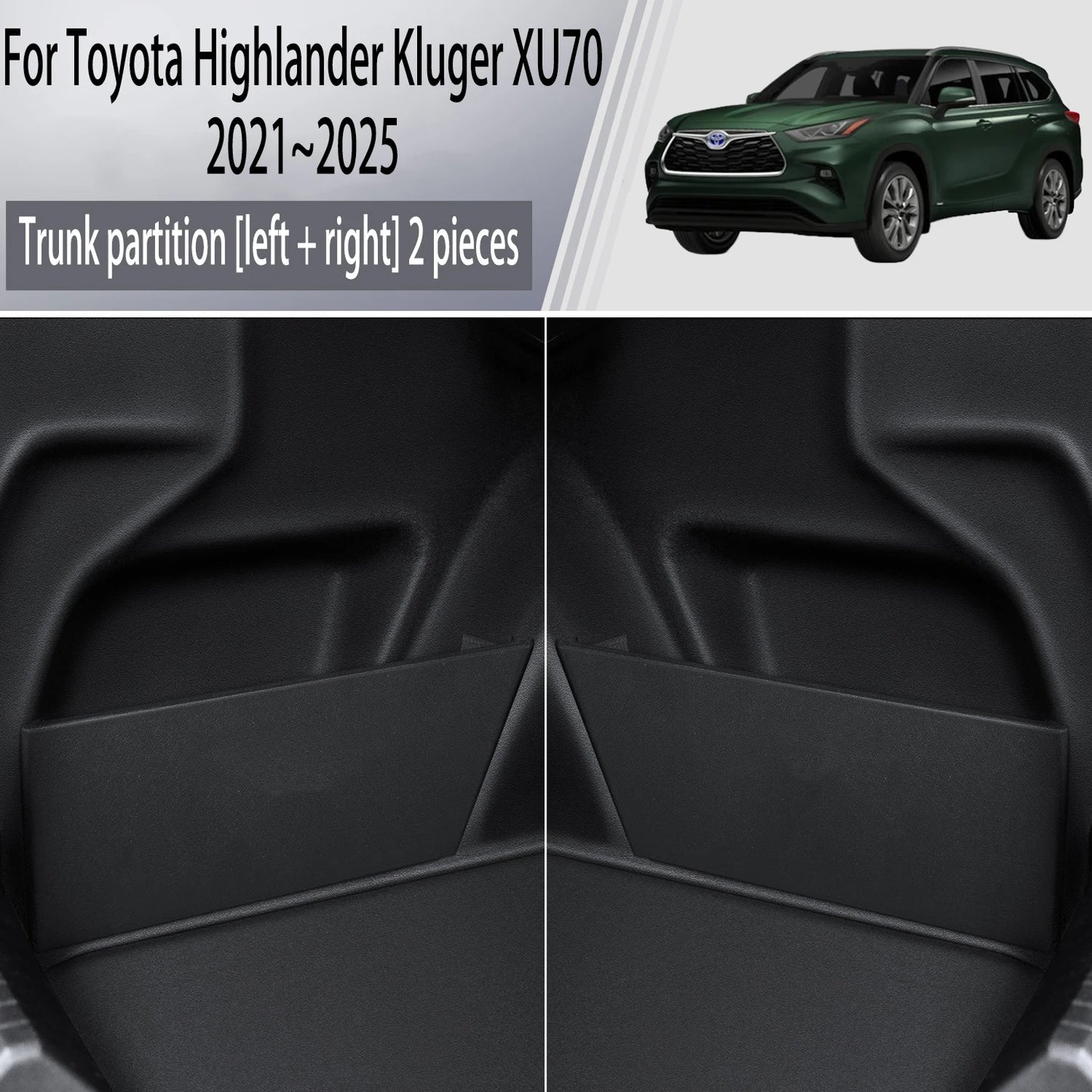 Toyota Highlander Kluger XU70 2021~2025 MK4 Car Trunk Storage