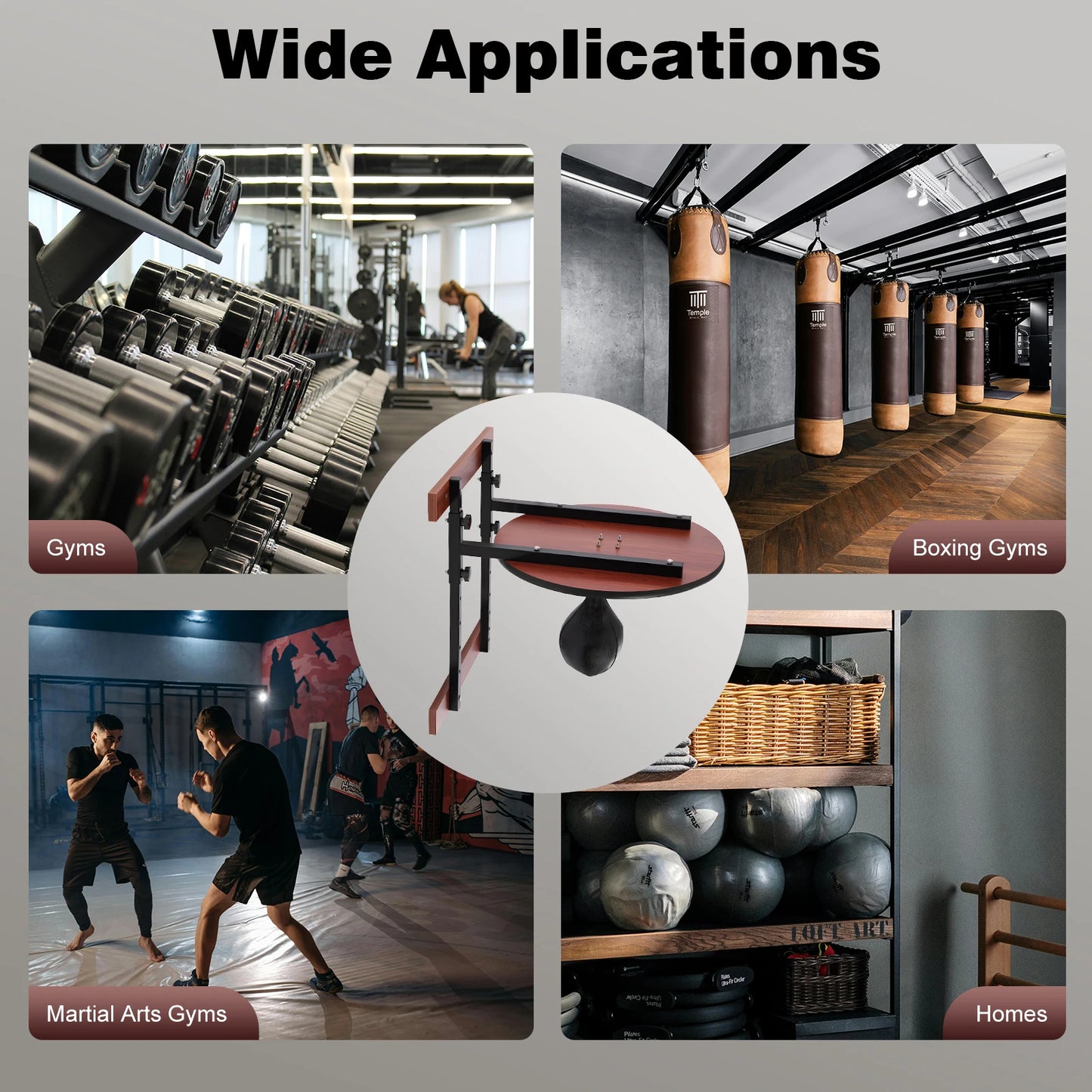 Professional Wall Mounted Punching Ball Speed Bag