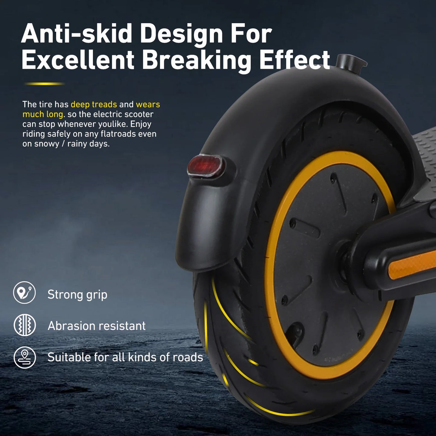500W Foldable Electric Scooter 10'' Inflatable Tires
