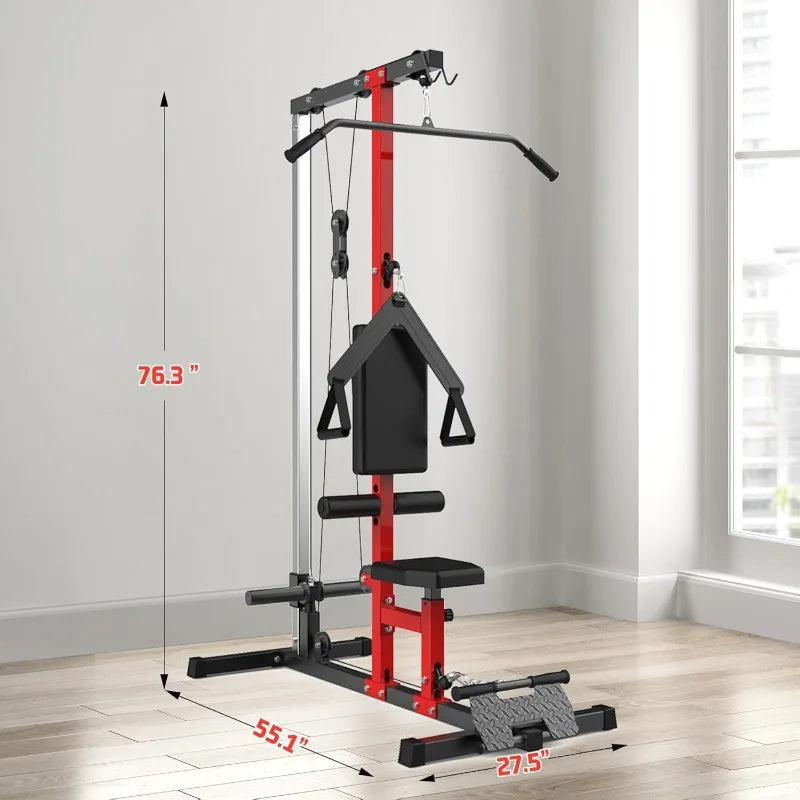 Multi-Functional Cable Machine with High and Low Pulley Station,