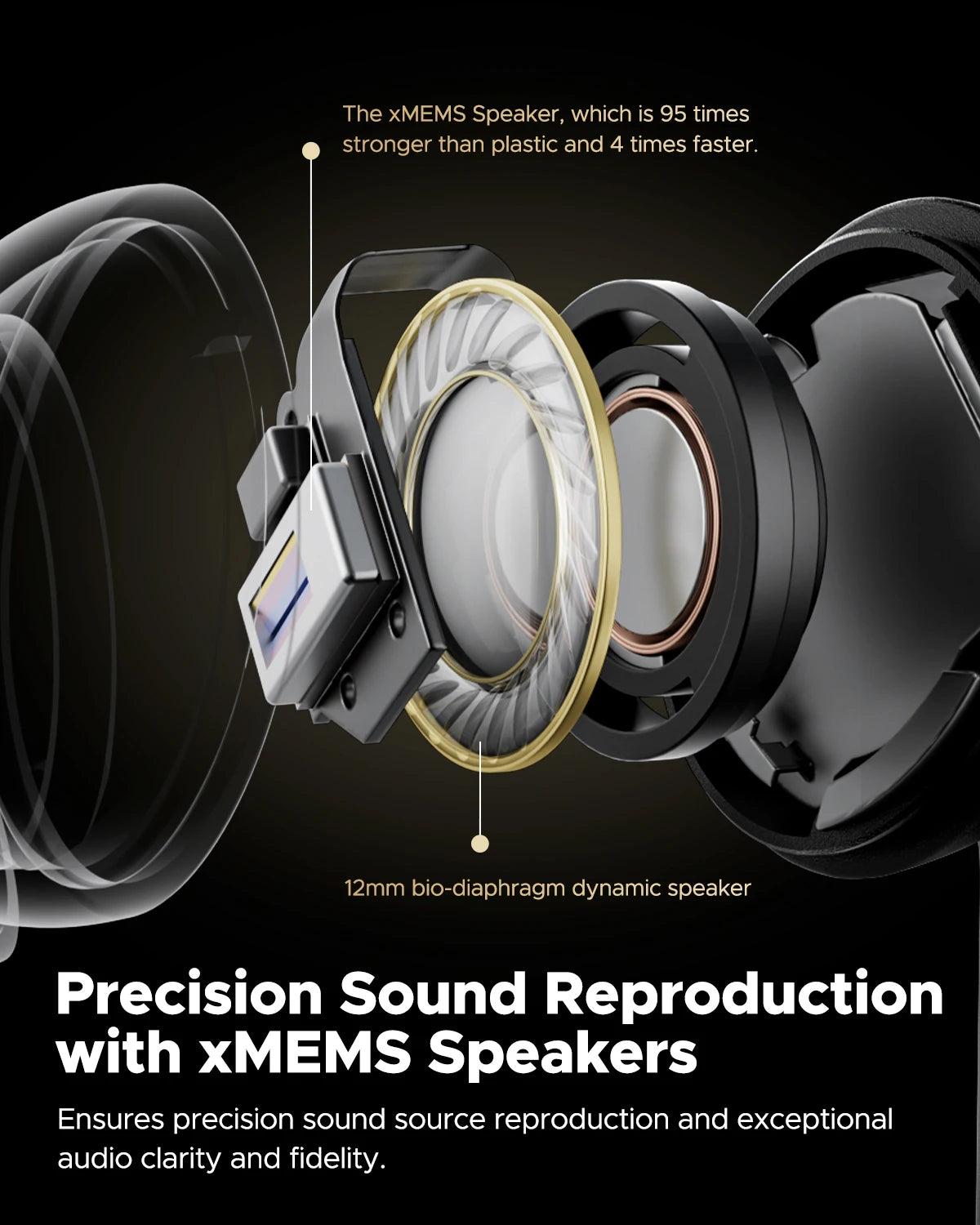3 Pro+ Wireless Earphones Adaptive ANC Bluetooth Hi Res HiFi Stereo