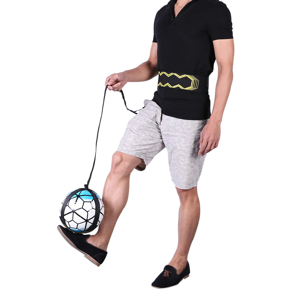 Solo Practice Training Aid Control Skills Adjustable Soccer Trainer