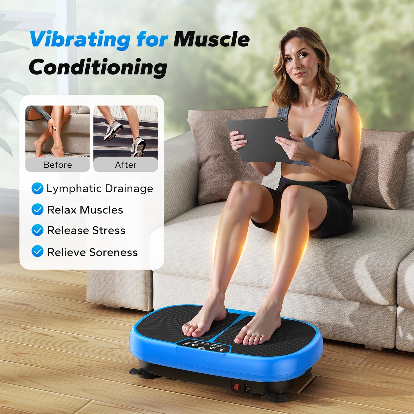 Vibration Plate Exercise Machine for Lymphatic