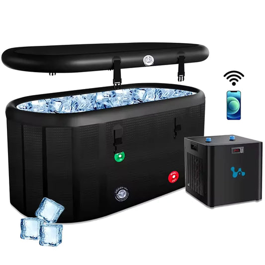 52"L- 140 Gallons Portable Cold Plunge Tub for Athletes Recovery