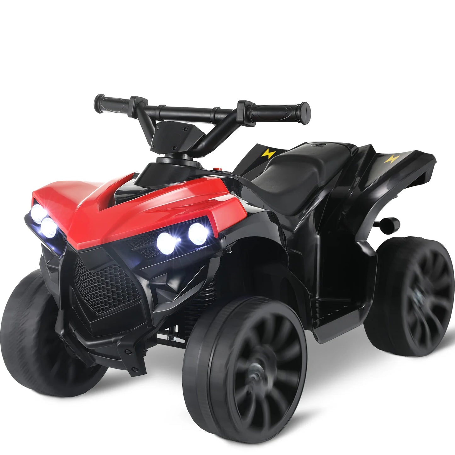 , 4-Wheel Battery Powered Motorbike for Kids 1-6 Yrs In/Outdoor Playroom