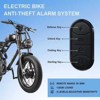 BLACK ELECTRIC BIKE 1500W*2  range of 150km, speed of 60km/h