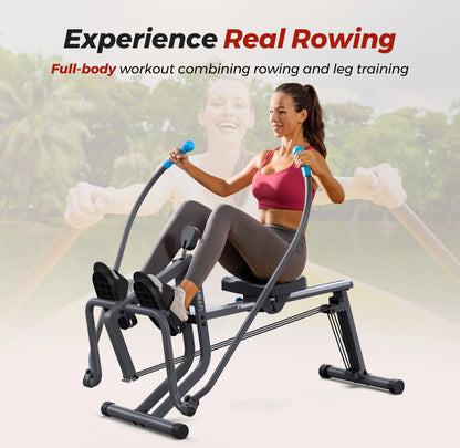 Rowing Machine Smooth Rowing Experience Space-Saving