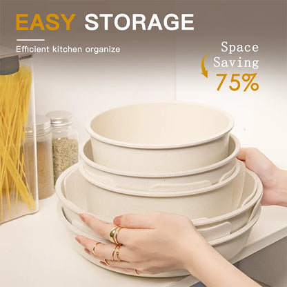 21 Piece Pots and Pans Set Non-Stick, Ceramic Cookware