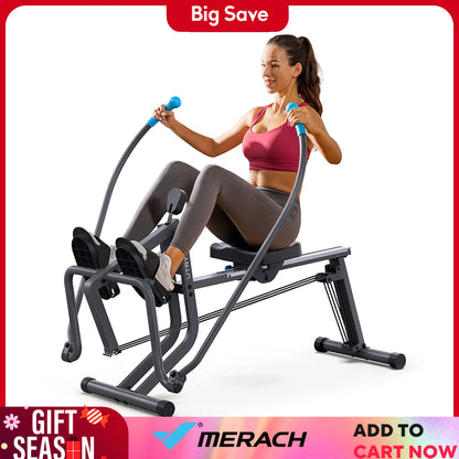 Rowing Machine Smooth Rowing Experience Space-Saving
