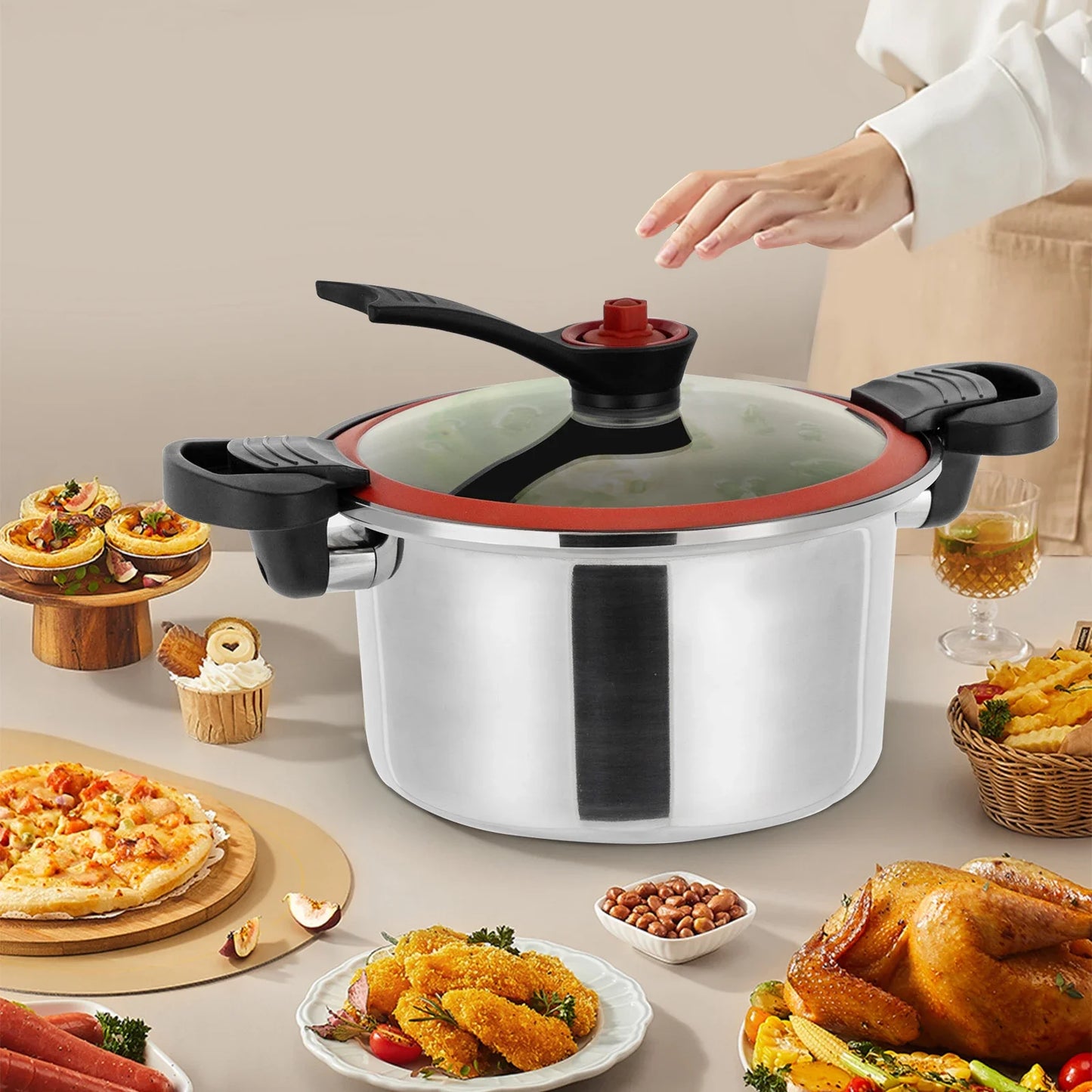 Micro Pressure Cooker ,Ideal for Quick Meals & High-Pressure Cooking