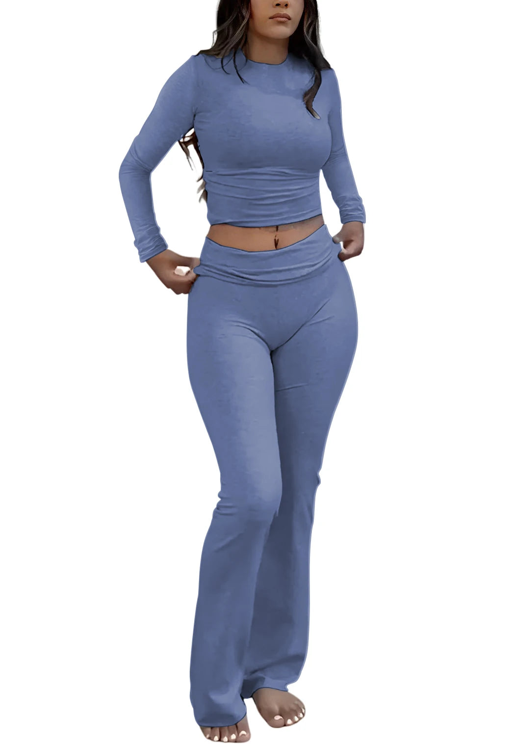 Women's Two-Piece Set Long-Sleeve Activewear